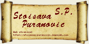Stoisava Puranović vizit kartica